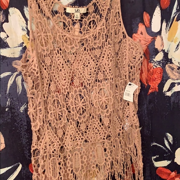 Taupe fringe tank top - Picture 6 of 8